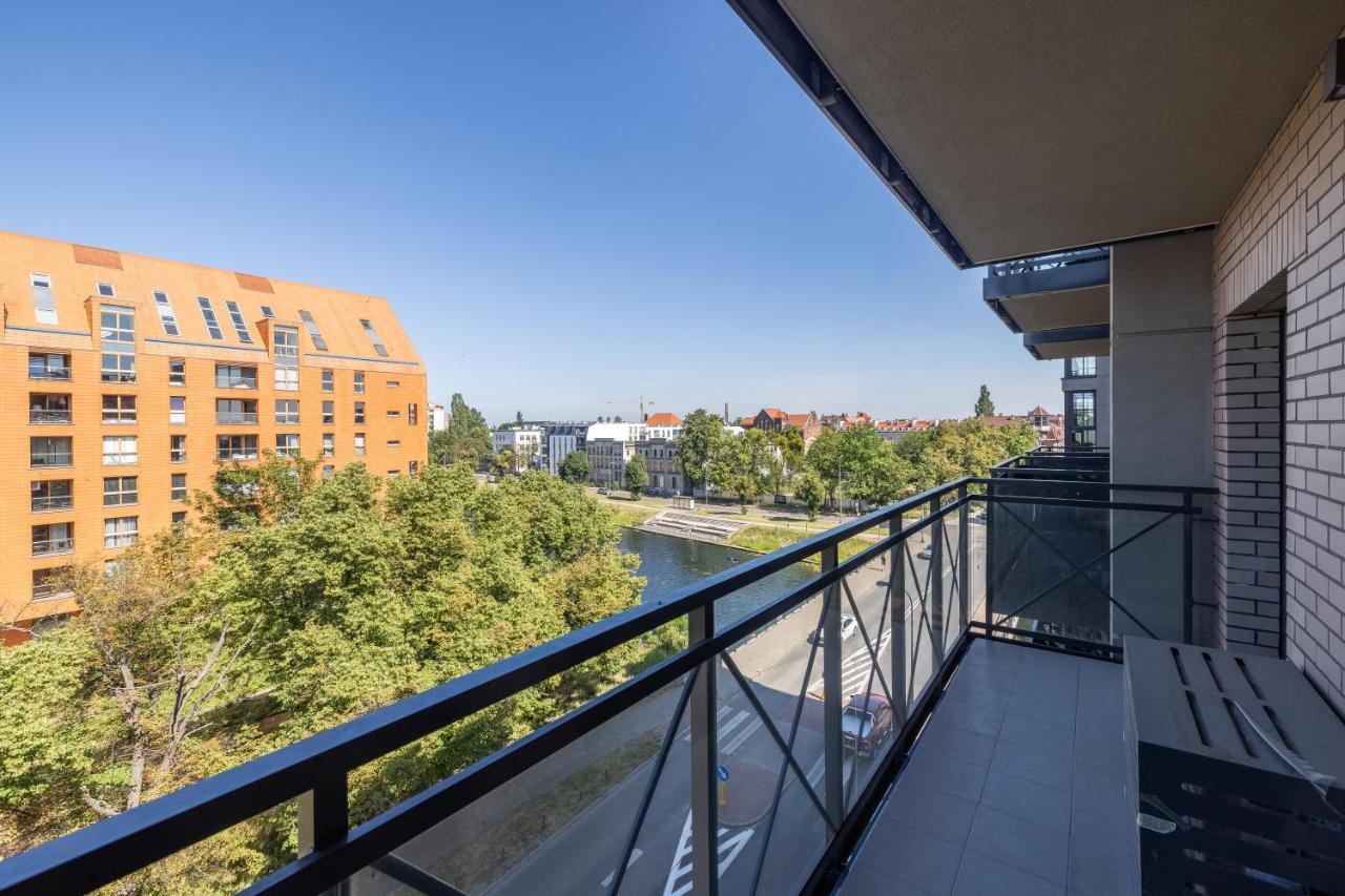 Apartament Centrum Gdansk Blisko Starego Miasta Z Widokiem Na Rzeke Exterior photo